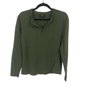 Banana Republic cabincore cozycore 100% merino extra fine wool sweater mens L